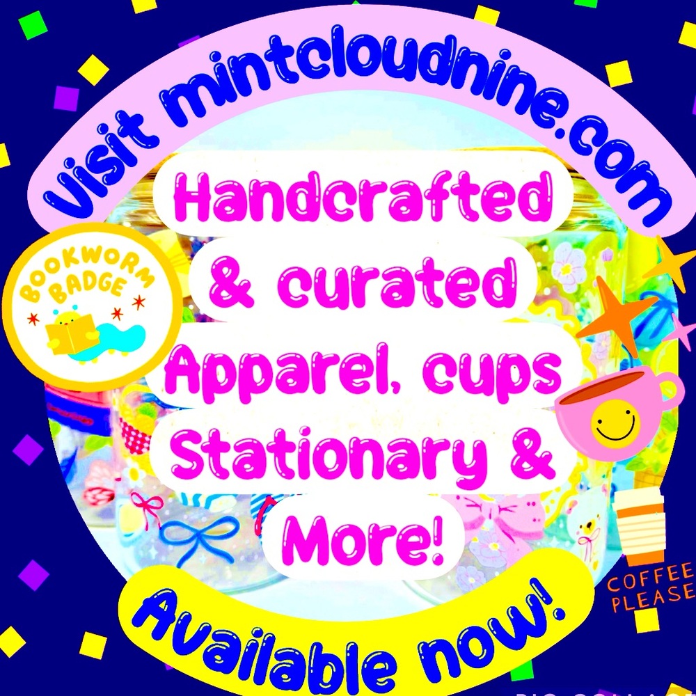 🛍️SHOP HANDCRAFTED APPAREL BOOKMARKS CUPS STATIONARY & MORE